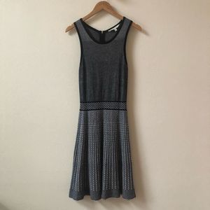 41 HAWTHORN white gray knit sleeveless dress